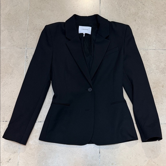 Frame Denim Jackets & Blazers - Frame Denim Women's Classic Black Suit Jacket
